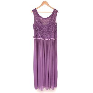 David's Bridal Purple Maxi Dress